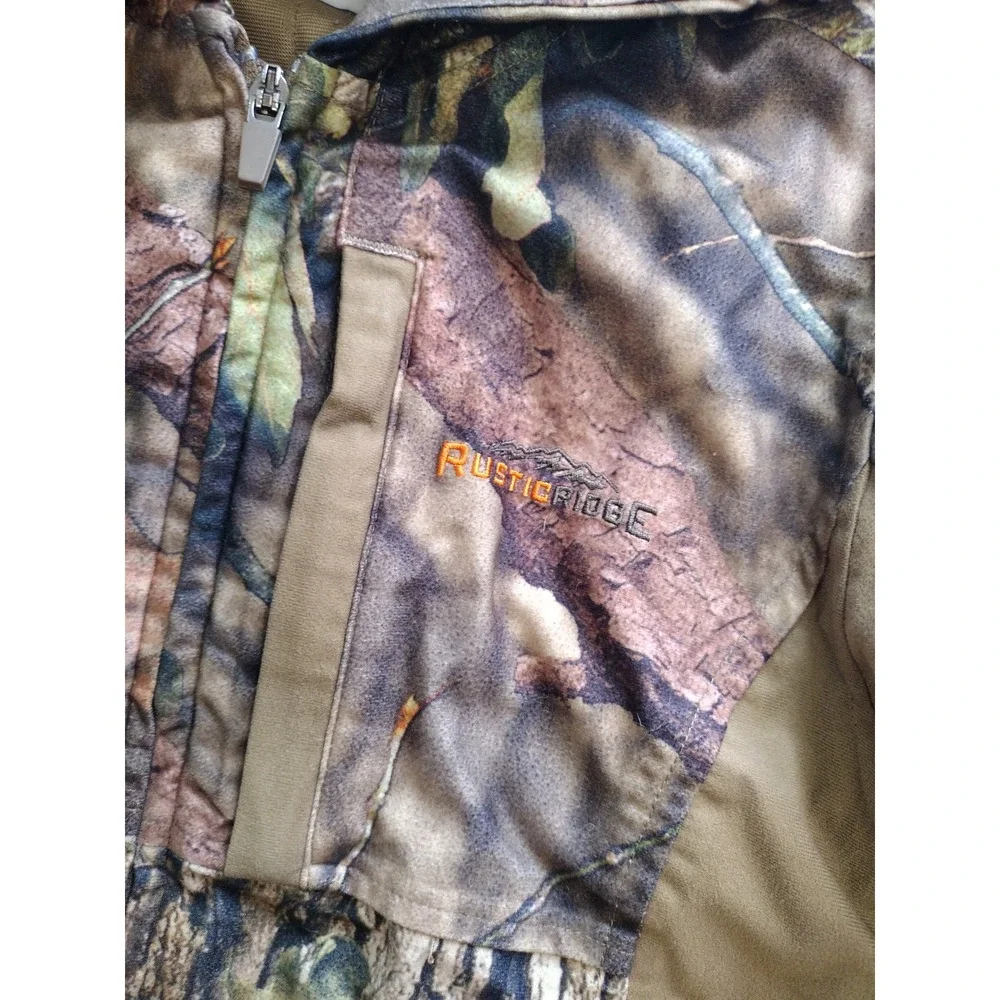 Rustic Ridge Kids Camo Hunting Jacket Scent Stop Hooded Bomber Coat Medium M